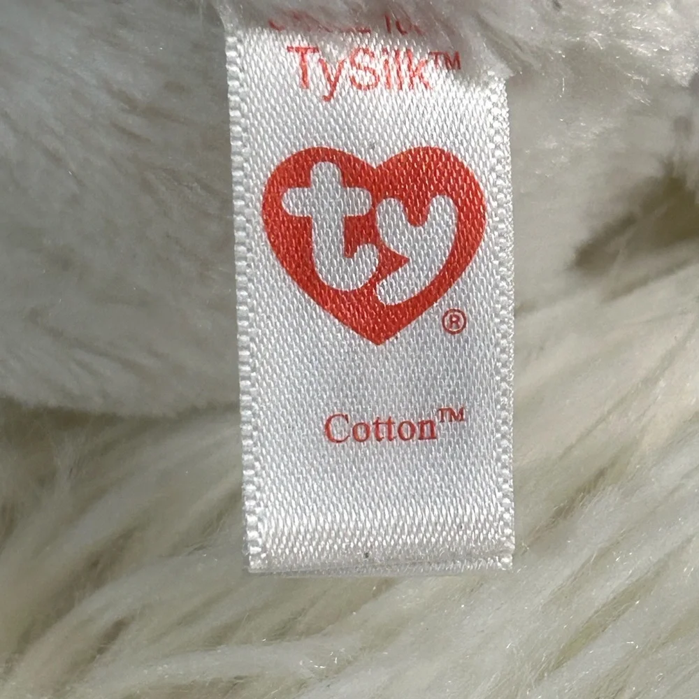 Ty Cotton White and Pink Plush Bunny Toy
